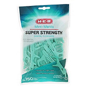 H-E-B Super Strength Dental Flossers Mint