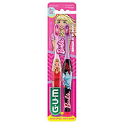 GUM Kids Barbie Toothbrush Twin Pack