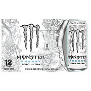 Monster Energy Zero Ultra, Sugar Free Energy Drink, 16 oz. Cans
