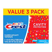 Crest Kid's Cavity Protection Toothpaste - Sparkle Fun, 3 Pk