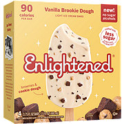 Enlightened Vanilla Dark Chocolate Almond Light Ice Cream Bars Shop Bars Pops At H E B