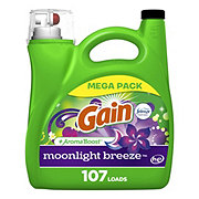 Gain + Aroma Boost HE Liquid Laundry Detergent, 107 Loads - Moonlight Breeze