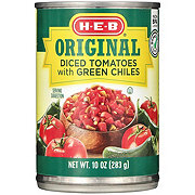 H-E-B Diced Tomatoes with Green Chiles - Original
