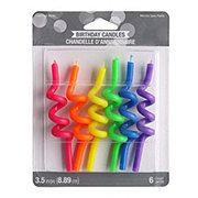 Creative Converting Curly Birthday Candles - Multi Color