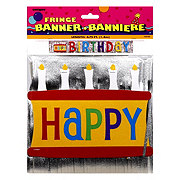 unique Fringe Happy Birthday Banner