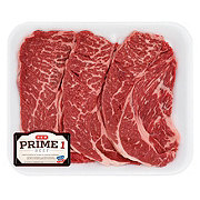 H-E-B Prime 1 Beef Boneless Chuck Steaks, Thin Cut - Value Pack