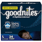 Goodnites Overnight Underwear for Boys - L