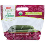 H-E-B Organics Fresh Mini Seedless Cucumbers