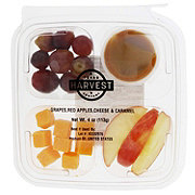 TEXAS HARVEST Red Apples, Red Grapes, Mild Cheddar & Caramel Snack Tray
