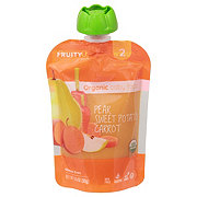 FruityU Organic Baby Food Pouch - Pear Sweet Potato & Carrot