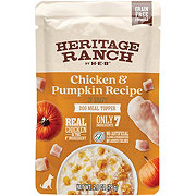 Heritage Ranch by H-E-B Grain-Free Dog Meal Topper - Chicken & Pumpkin