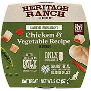 Heritage Ranch by H-E-B Limited Ingredient Grain-Free Wet Cat Treat - Chicken & Vegetable