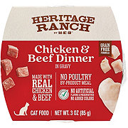 Heritage Ranch by H-E-B Grain-Free Wet Cat Food - Chicken & Beef Dinner