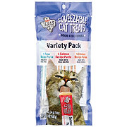 H-E-B Texas Pets Squeezable Cat Treats - Tuna, Salmon & Chicken Variety Pack