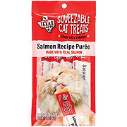H-E-B Texas Pets Squeezable Cat Treats - Salmon Recipe Puree