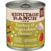 Heritage Ranch by H-E-B Grain-Free Wet Adult Dog Food - Minced Turkey & Vegetable