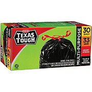 H-E-B Texas Tough Large Multipurpose Flex Trash Bags, 33 Gallon
