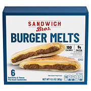 Sandwich Bros. Burger Melts Frozen Sandwiches
