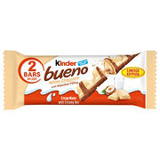 Kinder Bueno White Chocolate Crispy Wafer Candy Bars