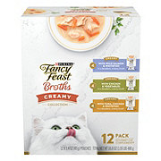 Fancy Feast Purina Fancy Feast Lickable Broth Topper Complement Creamy Wet Cat Food Variety Pack