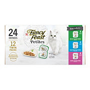 Fancy Feast Purina Fancy Feast Gourmet Wet Cat Food Variety Pack, Petites Gravy Collection, break-apart tubs, 24 servings