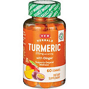 H-E-B Herbals Turmeric with Ginger Gummies - 270 mg