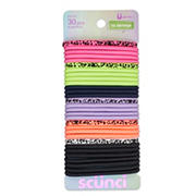 Scunci No Damage Neon Animal Print Elastics