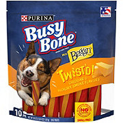 Busy Bone Beggin' Twist'd Cheddar & Hickory Smoke Flavor Small & Medium Dog Treats