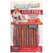 Ruffin' It Chomp'ems Hide Free Peanut Butter & Chicken Dog Retriever Sticks