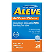 Aleve Back & Muscle Pain Naproxen 220mg Tablets