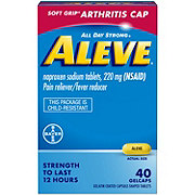 Aleve Soft Grip Arthritis Cap Pain Reliever/Fever Reducer Naprozen 220mg Gelcaps