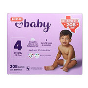 H-E-B Baby Diapers - Size 4 - Texas-Size Pack