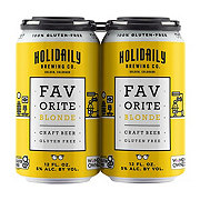 Holidaily Brewing Co. Favorite Blonde Gluten Free Beer 12 oz Cans