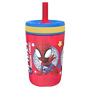Zak! Designs Kids Plastic Tumbler with Straw - Spider-Man