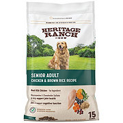 Heritage Ranch by H-E-B Senior Adult Dry Dog Food - Chicken & Brown Rice