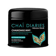 Chai Diaries Chamomile Mint Herbal Pyramid Tea Bags