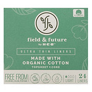 Field & Future by H-E-B Organic Cotton Ultra Thin Liners - Light