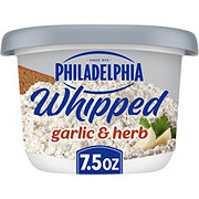 Philadelphia Garlic & Herb Whipped Cream Cheese Spread, 7.5 oz Tub