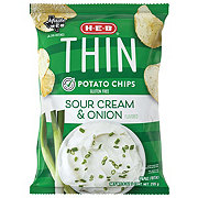 H-E-B Thin Potato Chips – Sour Cream & Onion