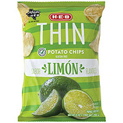 H-E-B Thin Potato Chips – Limón