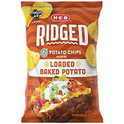H-E-B Ridged Potato Chips – Loaded Baked Potato