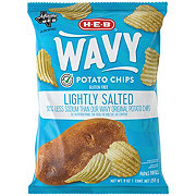 H-E-B Wavy Potato Chips - Lightly Salted