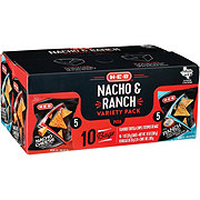 H-E-B Zesty Ranch & Nacho Flavored Tortilla Chips Variety Pack 1 oz Bags