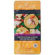 Meal Simple by H-E-B Low Carb Lifestyle Egg Bites - Uncured Ham & Swiss