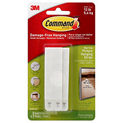 Command Narrow Picture Hanging Strips - White