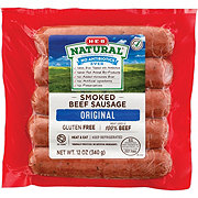 H-E-B Natural Smoked Beef Sausage Links - Original
