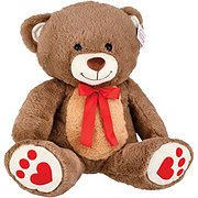 Destination Holiday Teddy Bear Valentine's Plush - Dark Brown