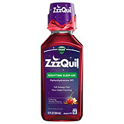 Vicks ZzzQuil Nighttime Sleep Aid - Calming Vanilla Cherry