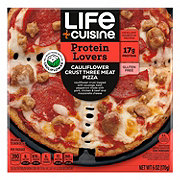 Life Cuisine 17g Protein Cauliflower Frozen Pizza - Three Meat