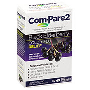 Com-Pare2 Black Elderberry Cold + Flu Relief Tablets